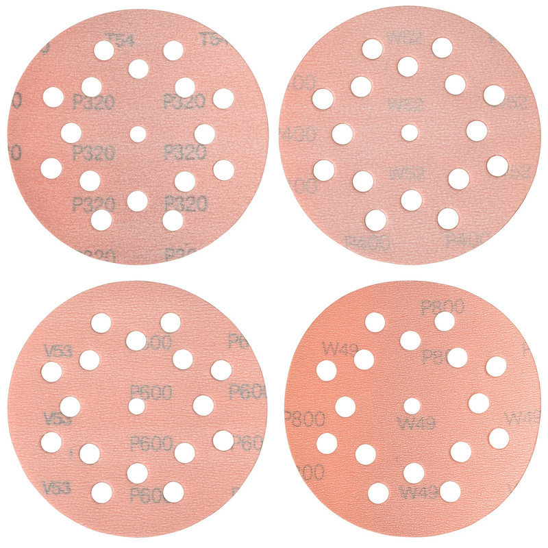 Extreme Orange 5" Sanding Disc - Grit:Assorted - Polishing - Pieces:12-Piece